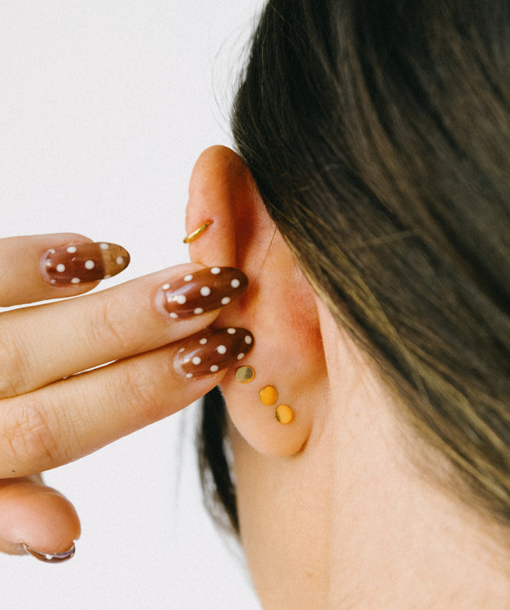 Bezel Solitaire Flat Back Stud