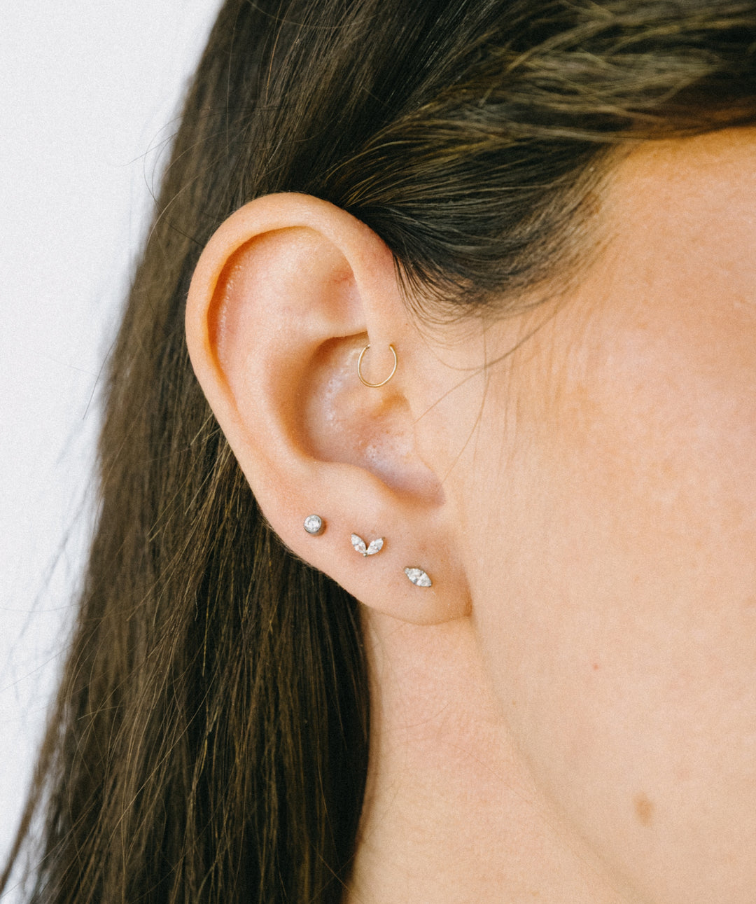 Bezel Solitaire Flat Back Stud