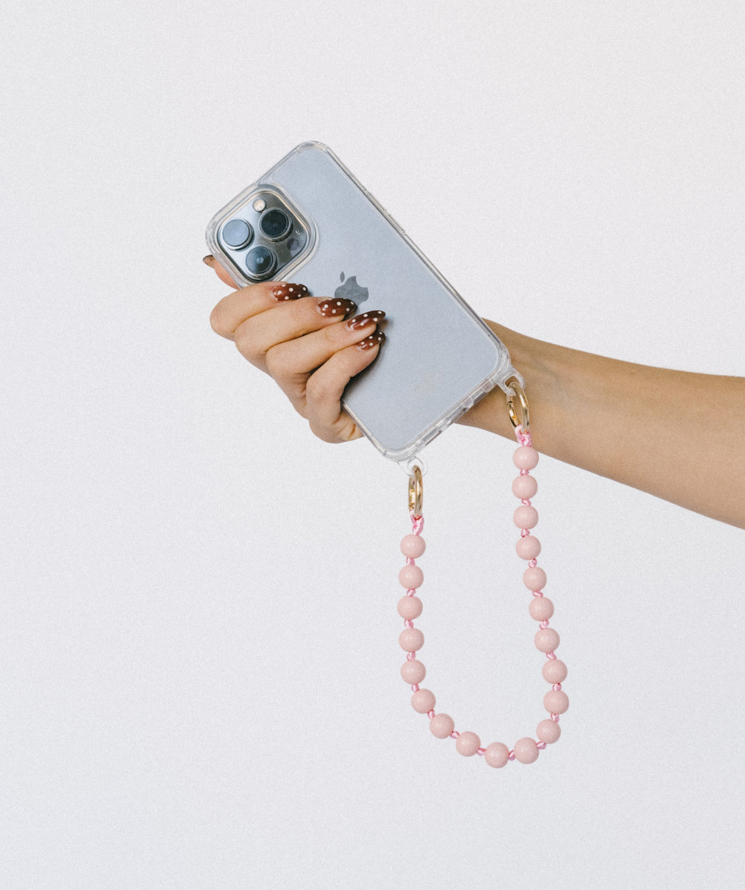 Pink Wood Phone Chain