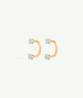 Bold Arc Hoop Earrings