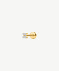 Clover CZ Flat Back Stud