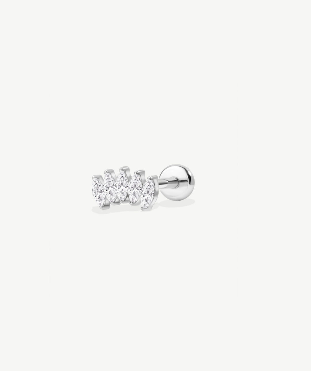 Crown Marquise Flat Back Stud