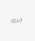 Crown Marquise Flat Back Stud