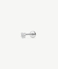 Crystal Heart Flat Back Stud