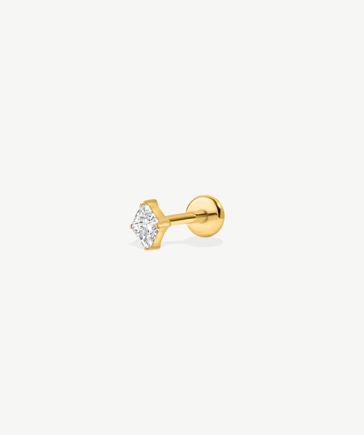 Diamond Shape Flat Back Stud