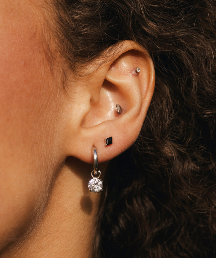 Diamond Shape Flat Back Stud