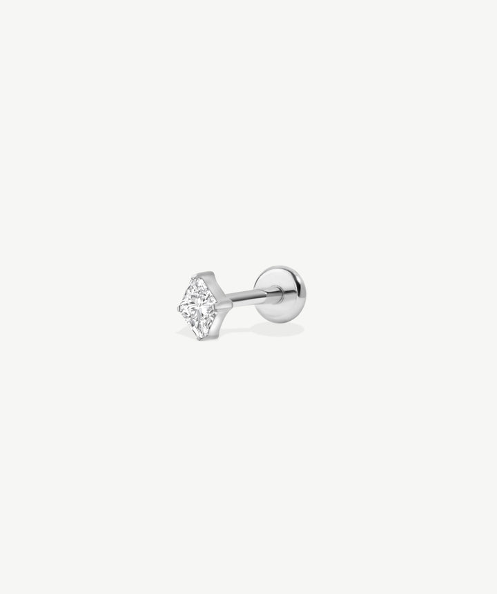 Diamond Shape Flat Back Stud