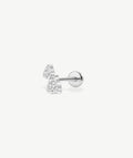Double Teardrop Flat Back Stud