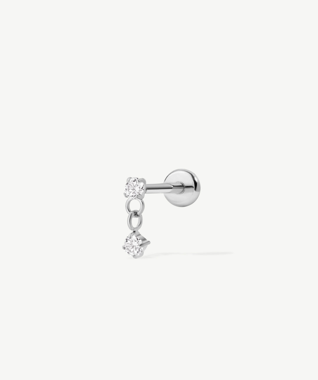 Duo Dangle Flat Back Stud