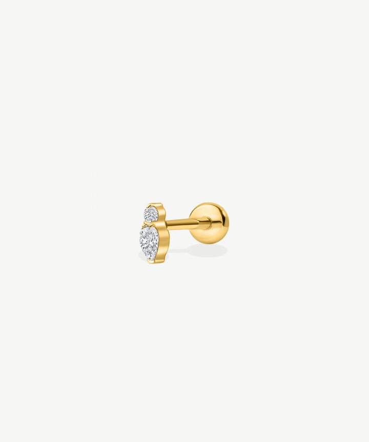 Glimmer CZ Flat Back Stud