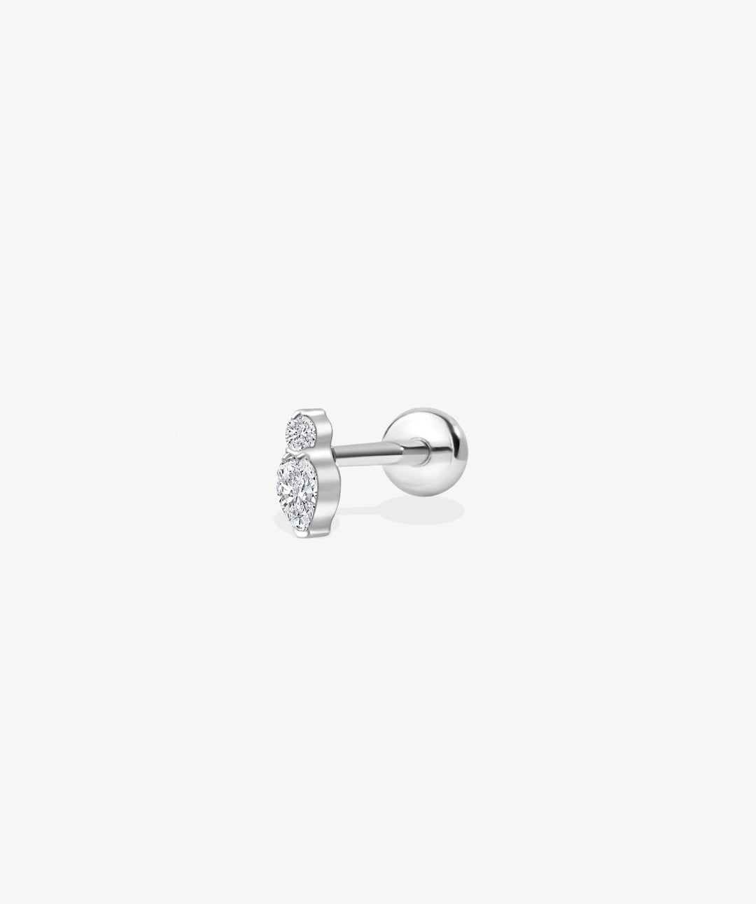 Glimmer CZ Flat Back Stud