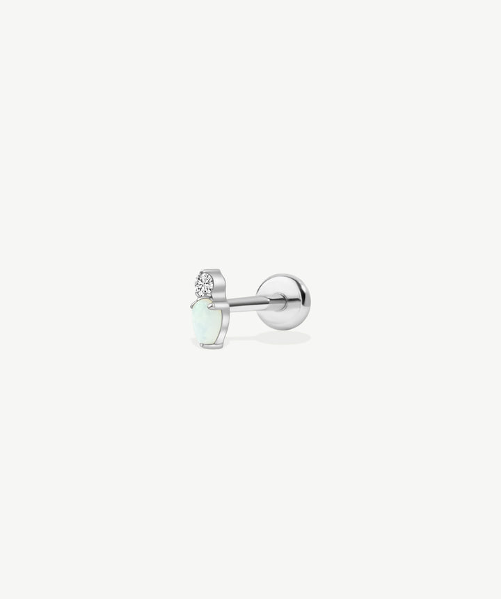 Glimmer Opal Flat Back Stud