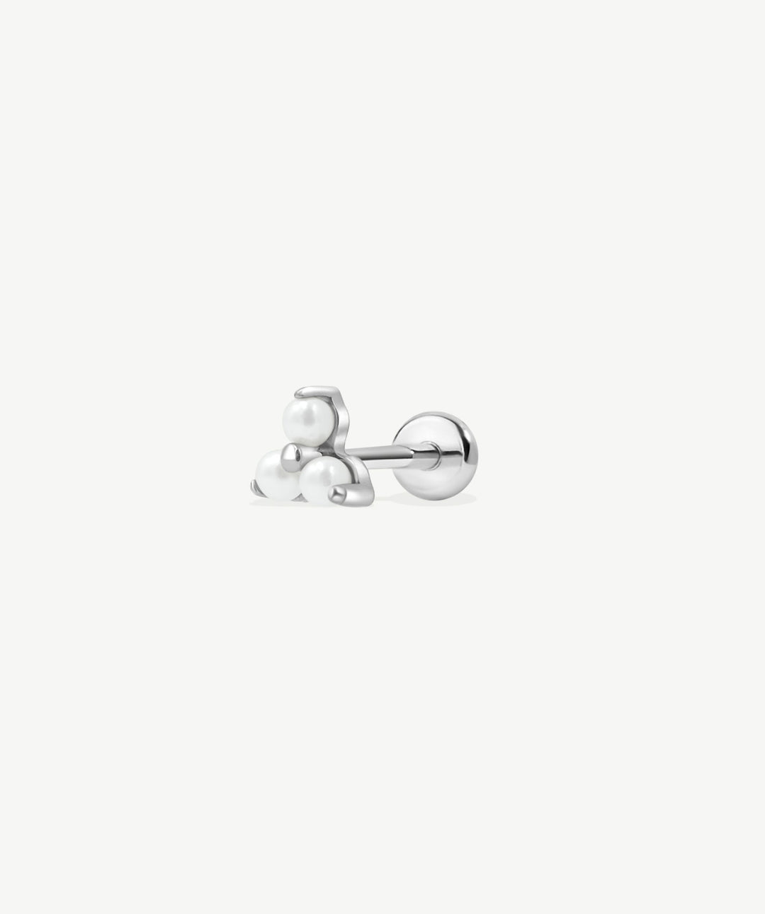 Pearl Cluster Flat Back Stud