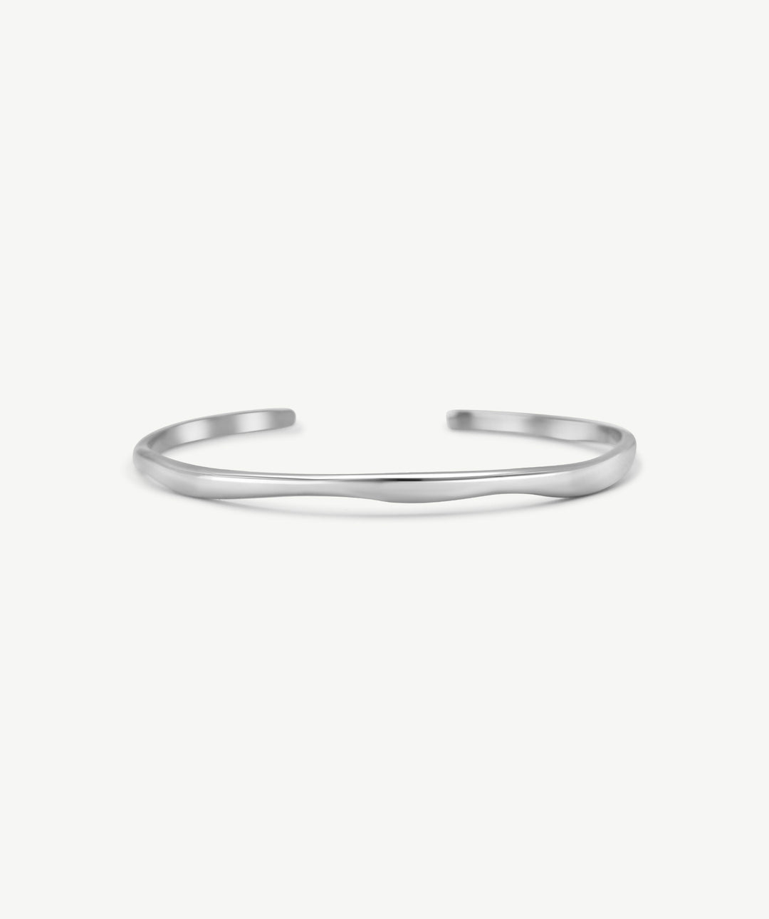 Slim Wavy Cuff Bracelet