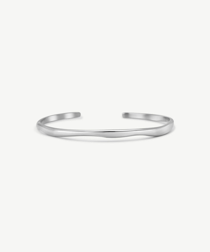 Slim Wavy Cuff Bracelet
