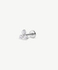 Trio CZ Flat Back Stud