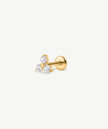 Trio CZ Flat Back Stud