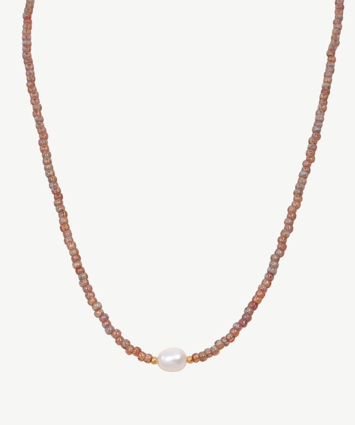 Amber Pearl Necklace