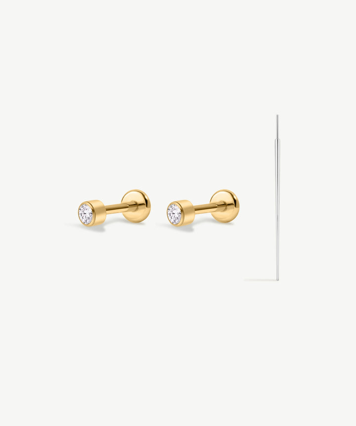 FREE Pair Bezel Flat Back Studs & Insertion Tool ($48 Value)