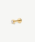 Bezel Solitaire Flat Back Stud