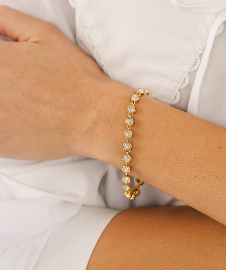 Bezel Tennis Bracelet