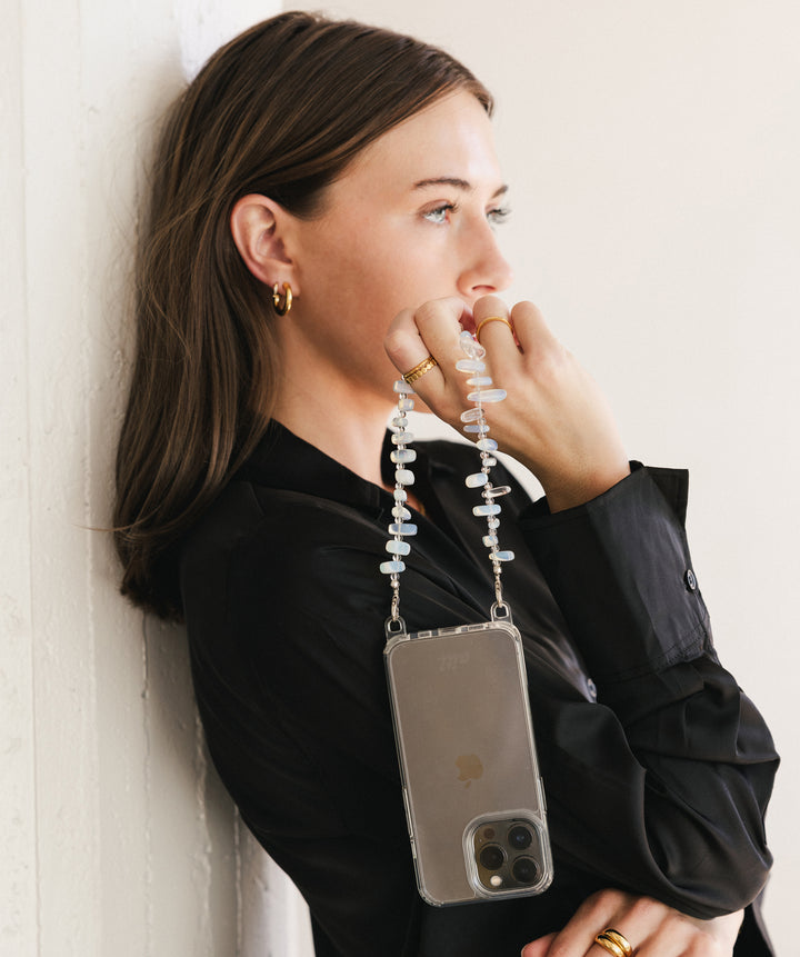 Blue Stone Wristlet