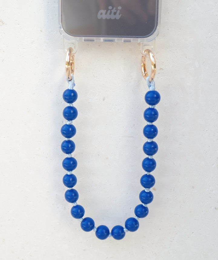 Blue Wood Phone Chain