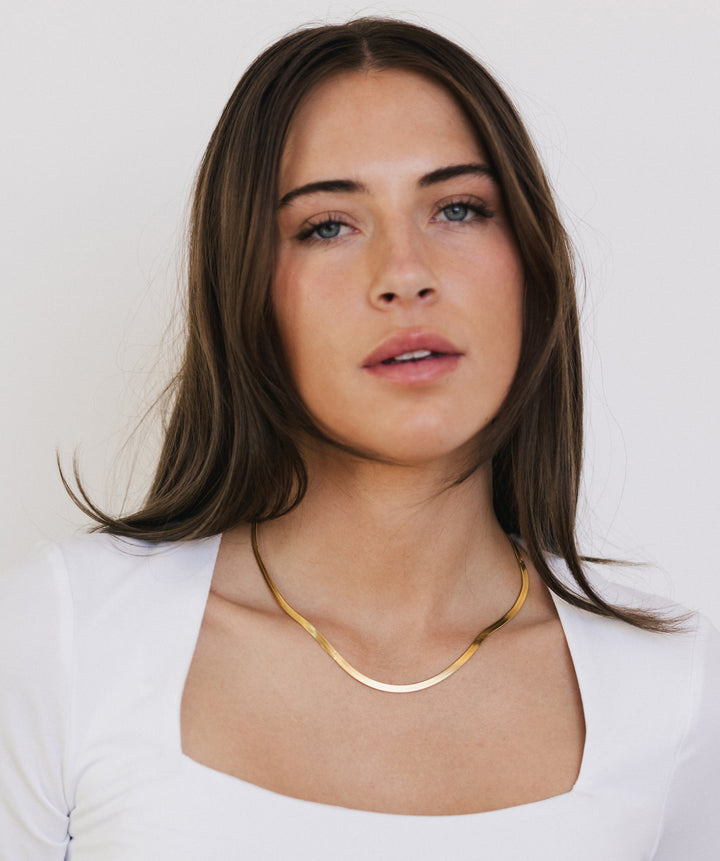 Bold Herringbone Necklace