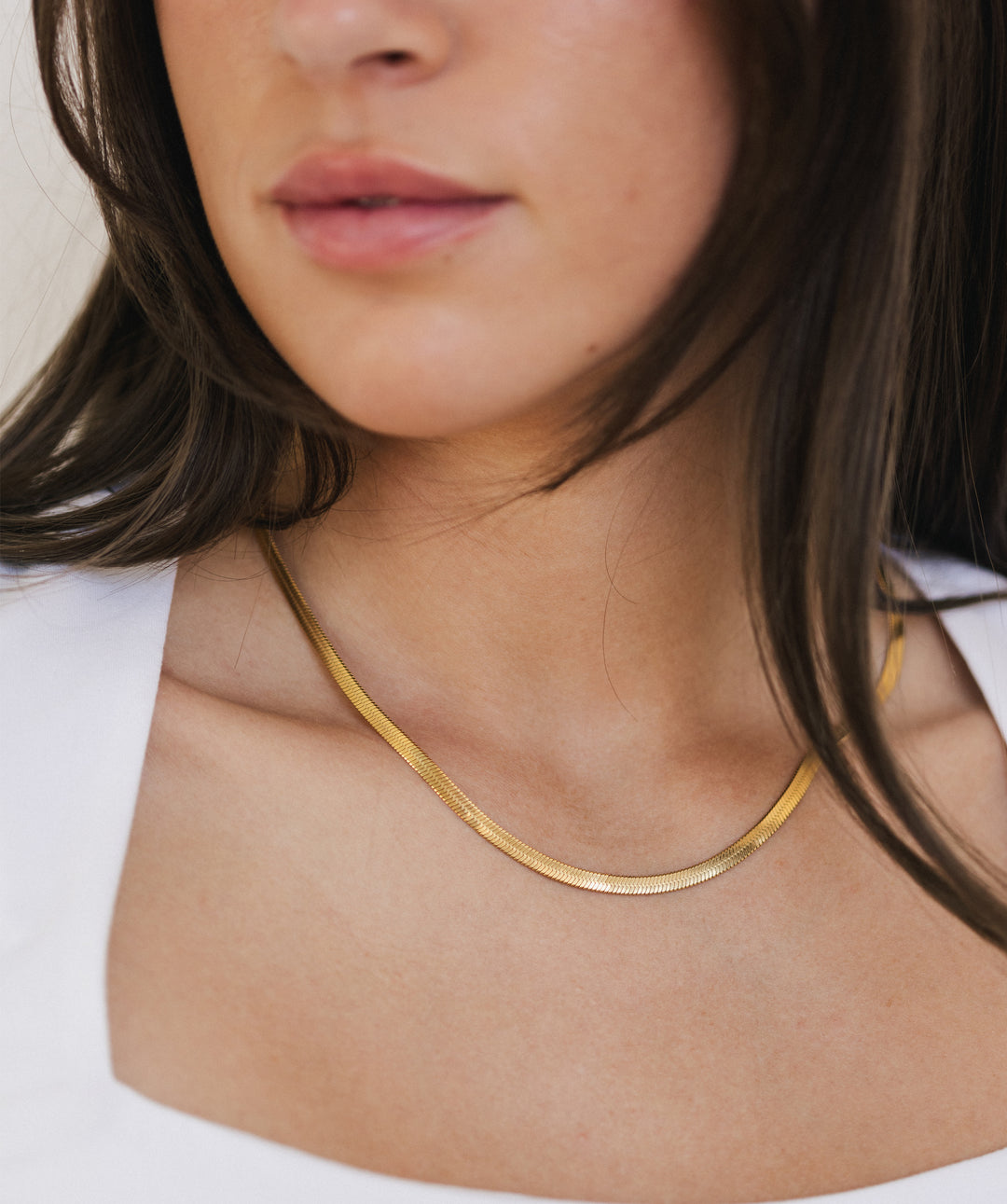 Bold Herringbone Necklace