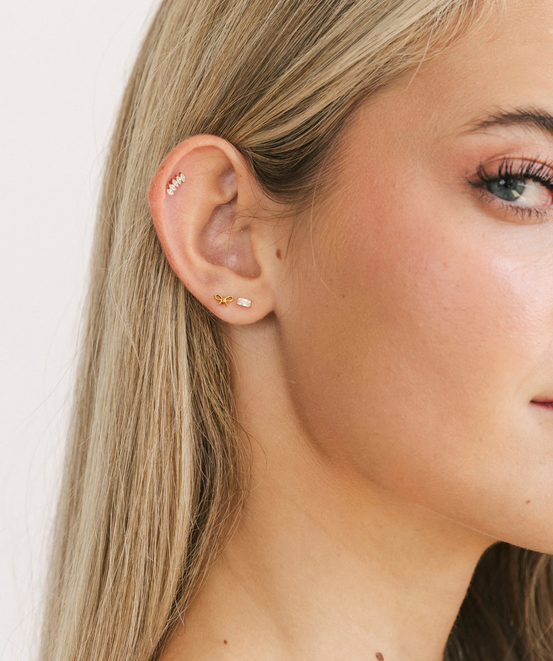 Crown Marquise Flat Back Stud