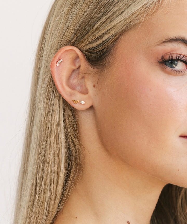 Crown Marquise Flat Back Stud