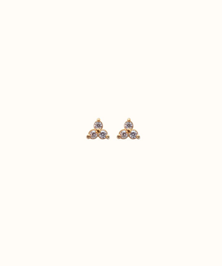 Diamond Trio Screwback Earrings