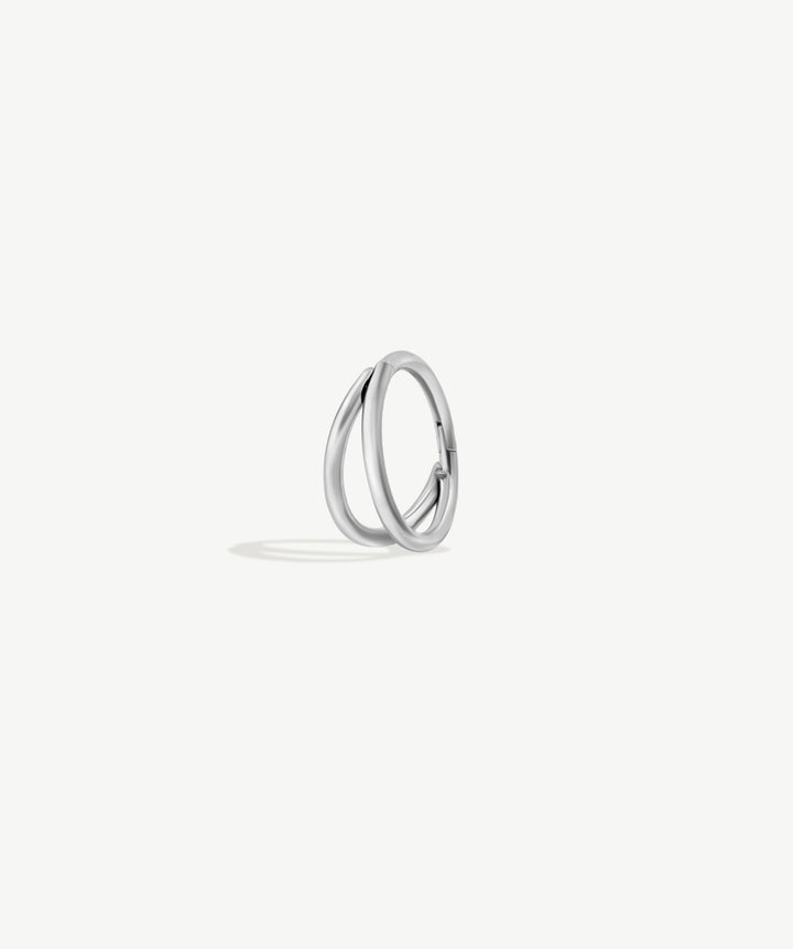 Double Clicker Hoop Earrings