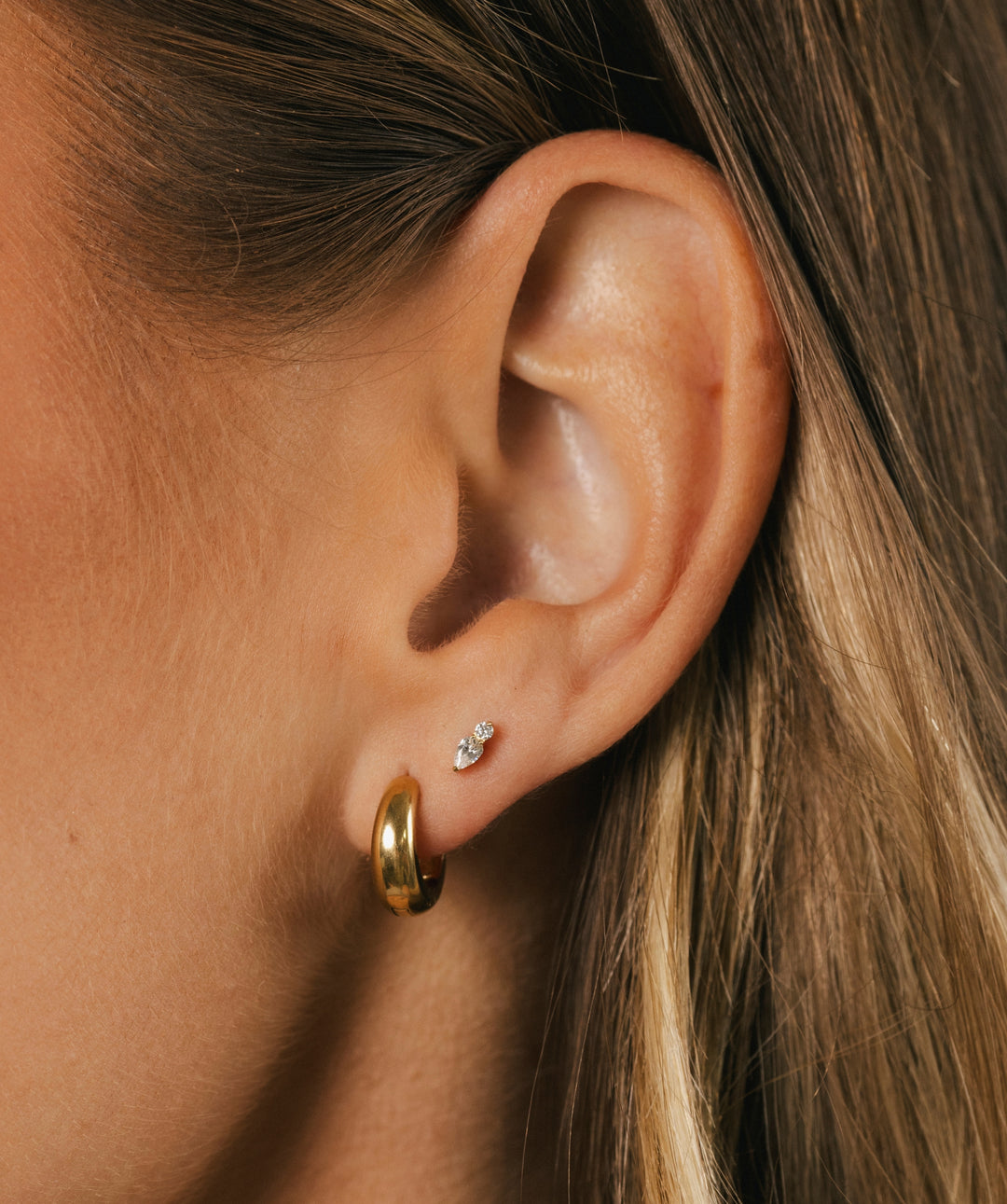 Glimmer CZ Flat Back Stud