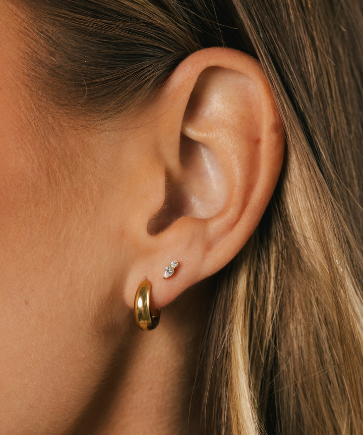 Glimmer CZ Flat Back Stud