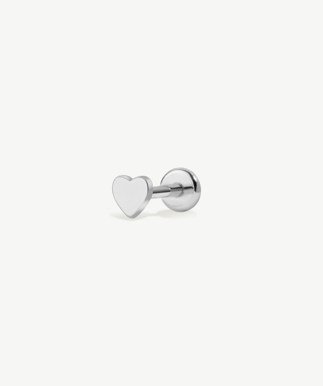 Heart Flat Back Stud