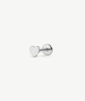 Heart Flat Back Stud