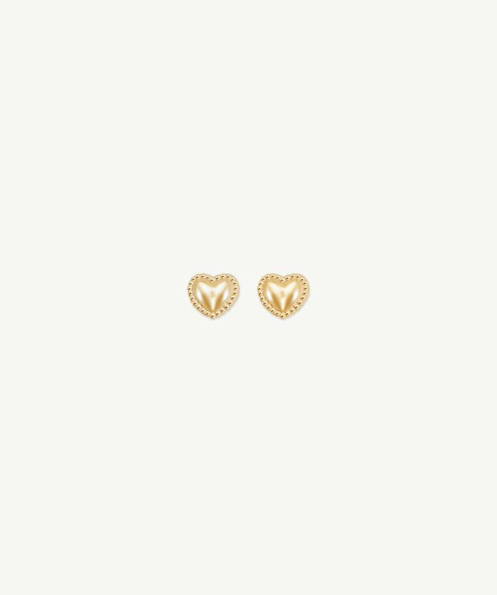 Heart Screwback Earrings
