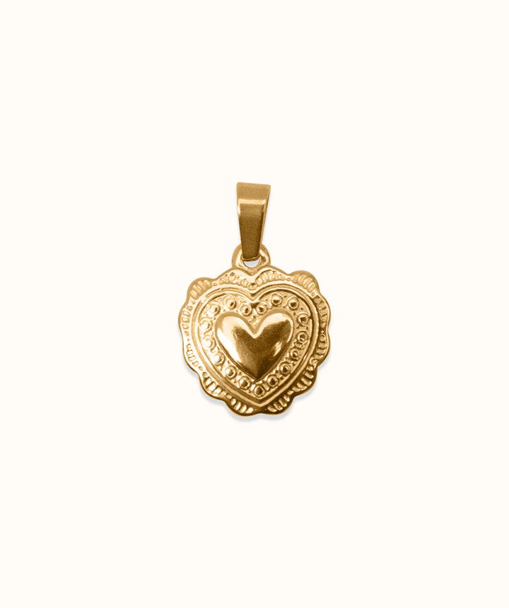 Lace Heart Charm