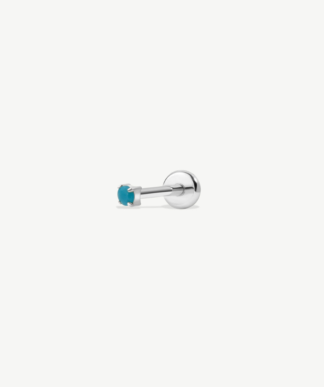 Micro Turquoise Flat Back Stud