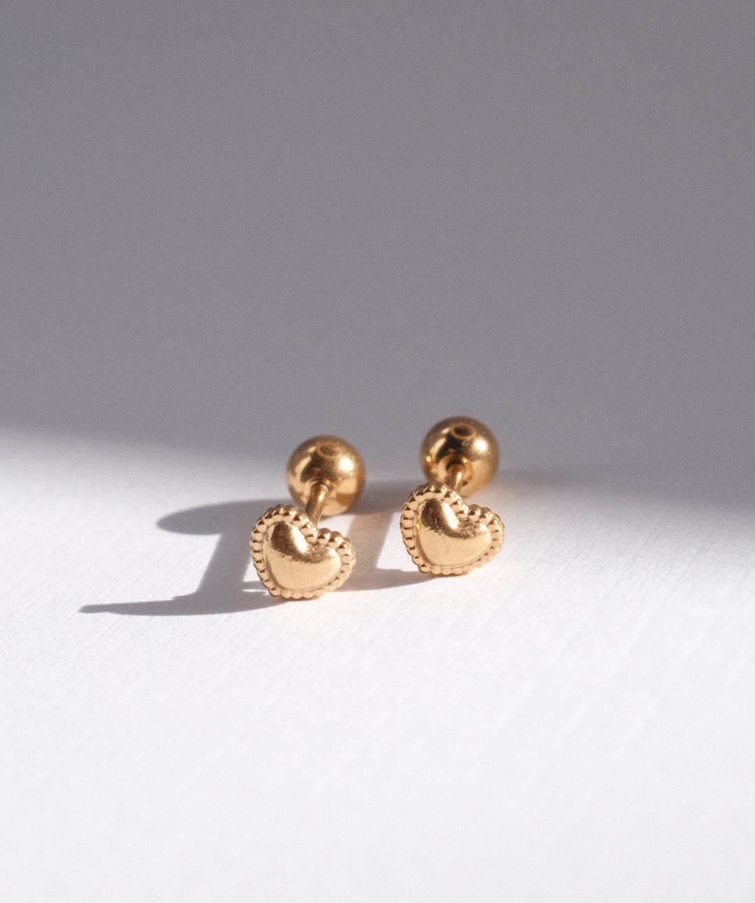 Heart Screwback Earrings