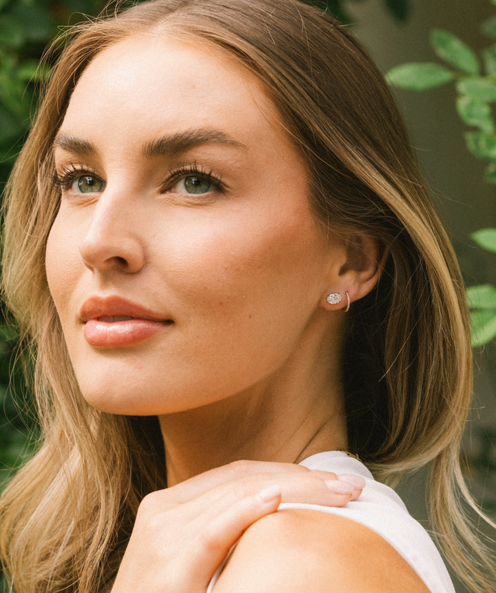 Oval Flat Back Stud