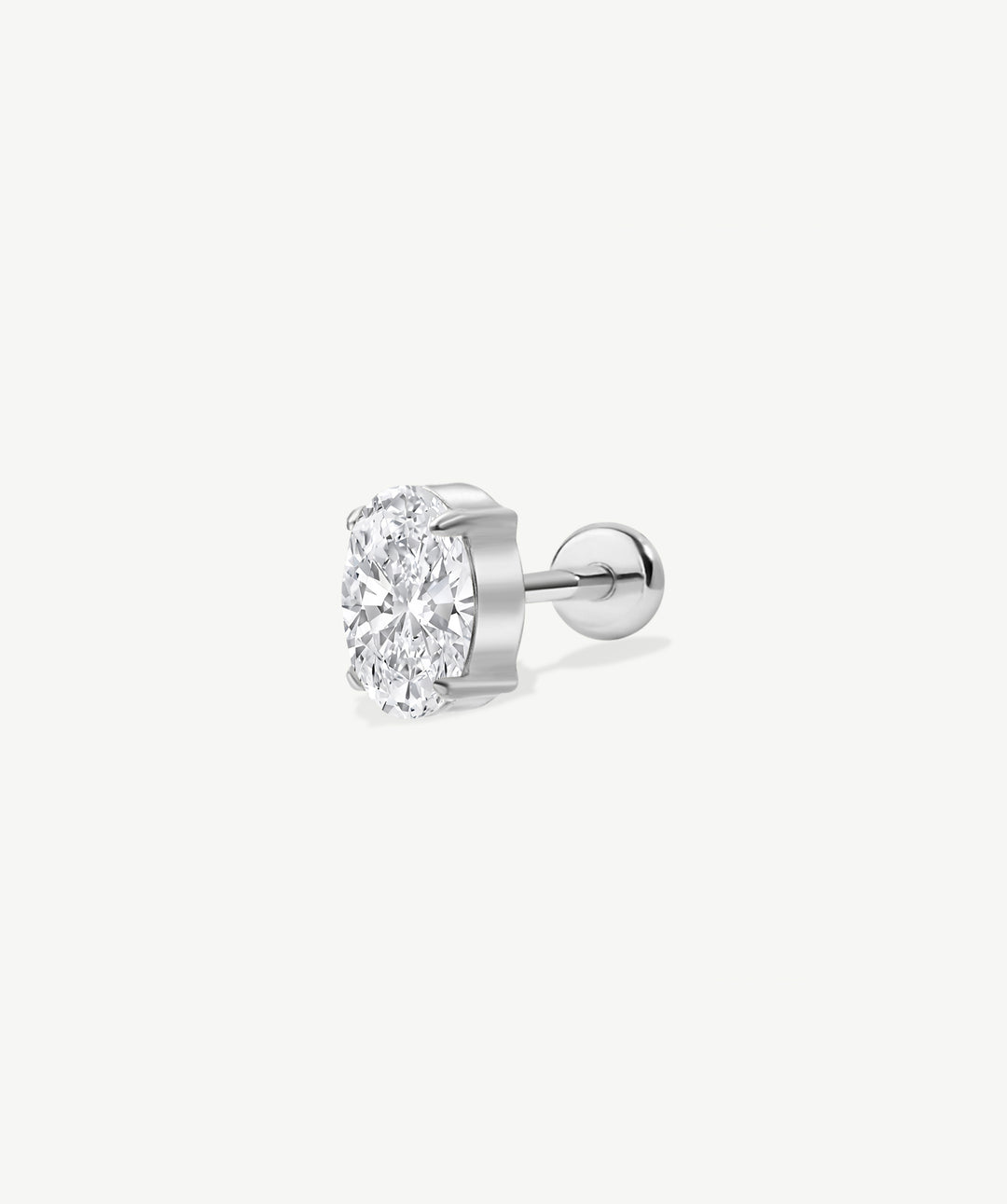 Oval Flat Back Stud