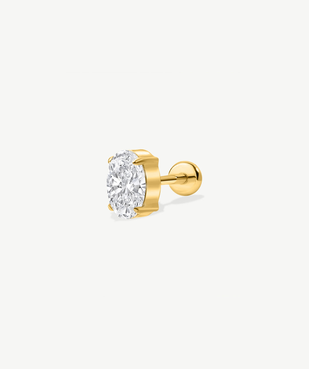 Oval Flat Back Stud