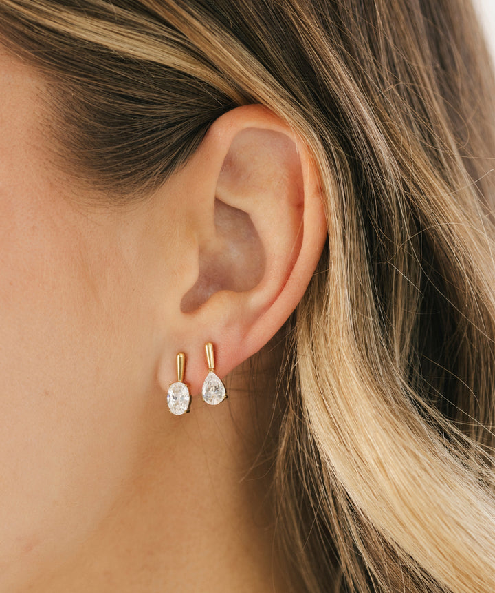 Signature Oval Drop Earrings