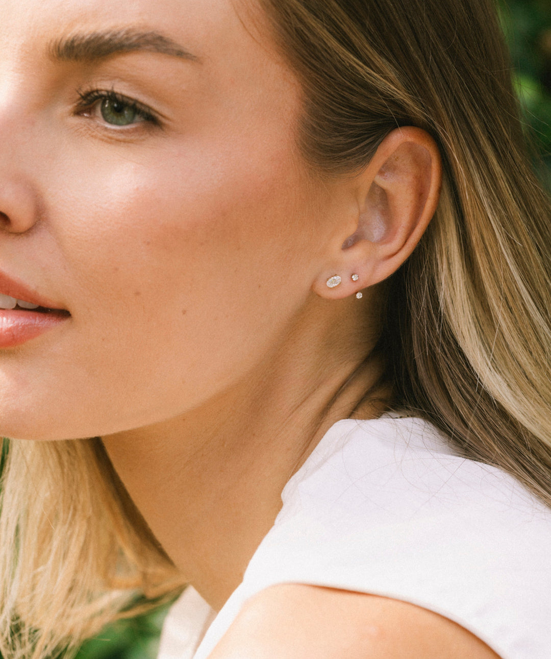 Petite Oval Flat Back Stud