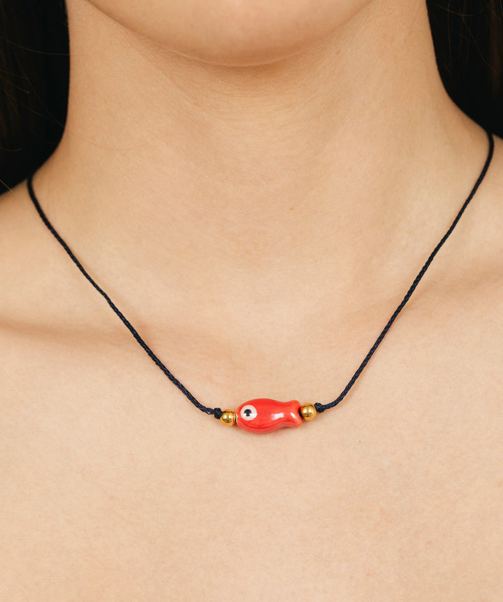 Red Fish Necklace