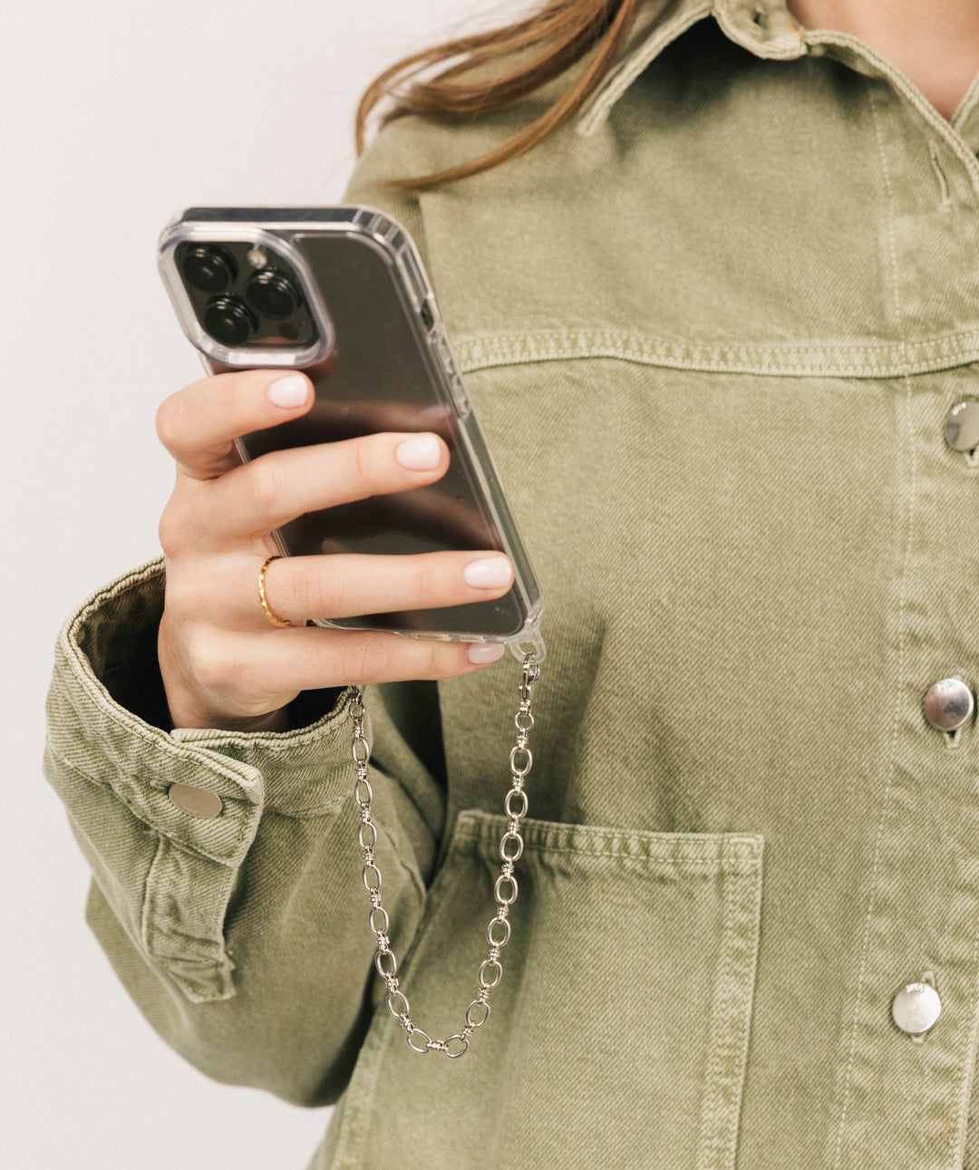 Classic Silver Phone Chain