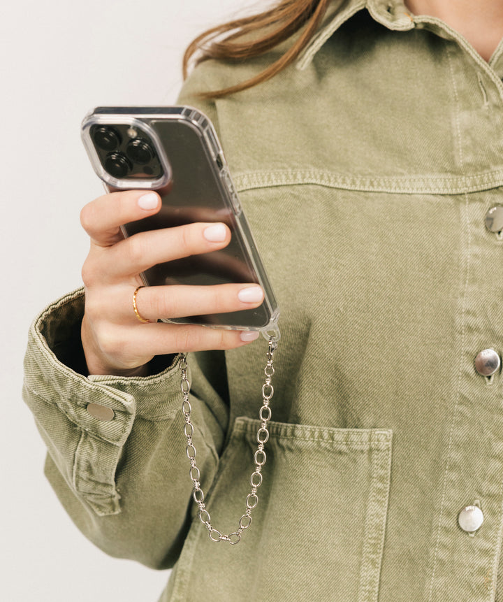 Classic Silver Phone Chain