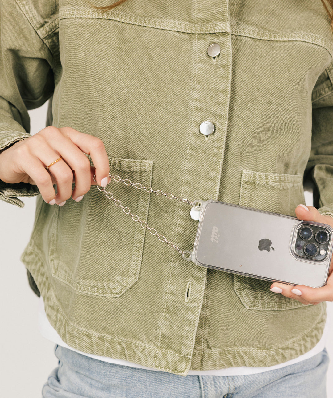 Classic Silver Phone Chain